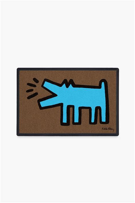 keith haring carpet|keith haring dog doormat.